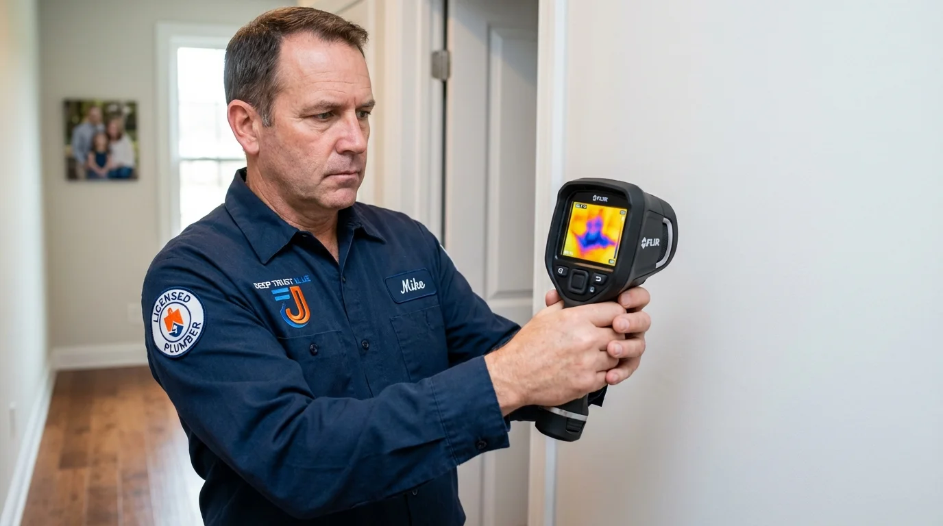 Thermal imaging leak detection by Johns Plumbing LLC in Flourtown